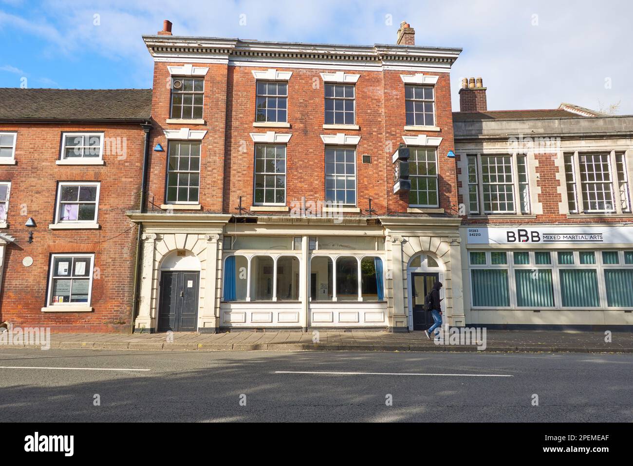 Old town buildings in Burton on Trent, UK Stock Photo Alamy