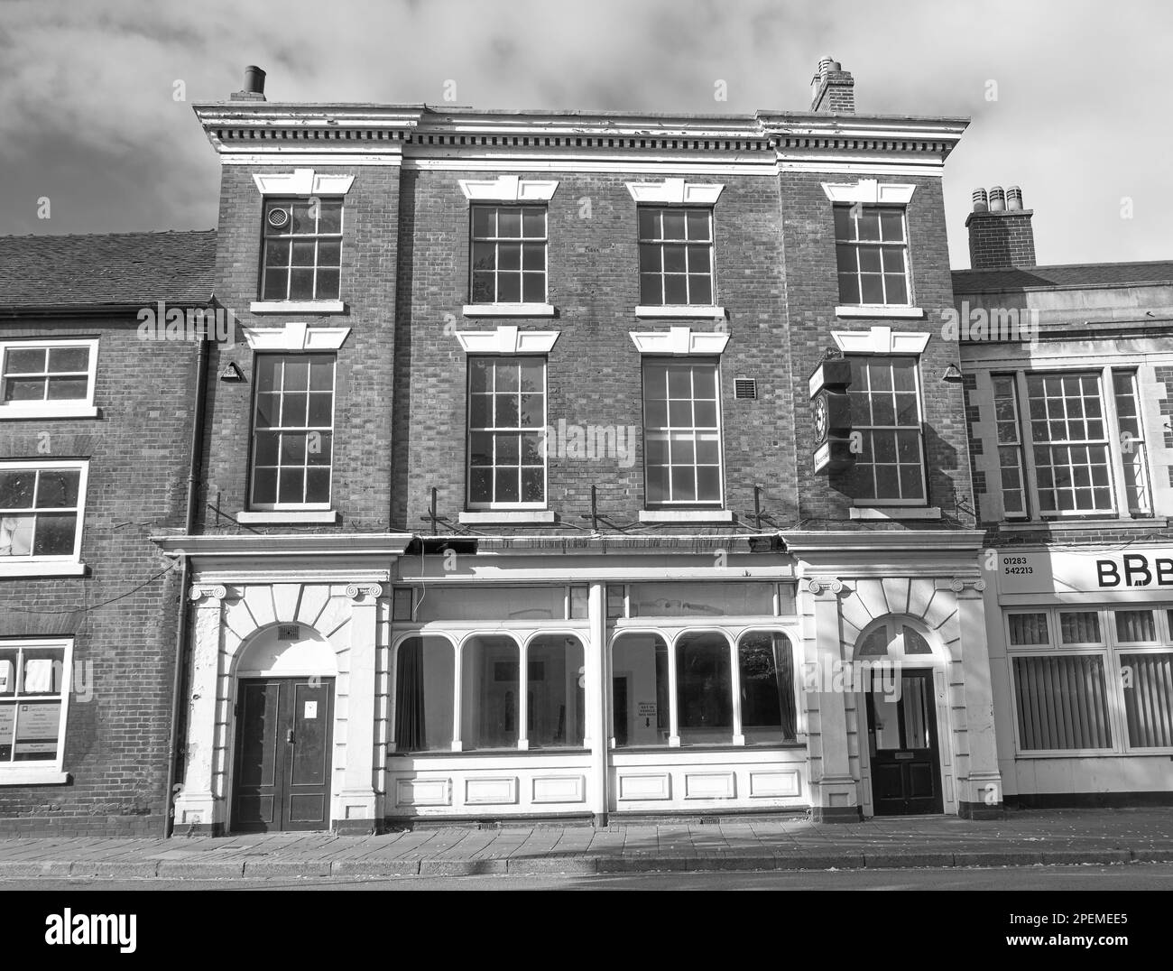 Old town buildings in Burton on Trent, UK Stock Photo Alamy