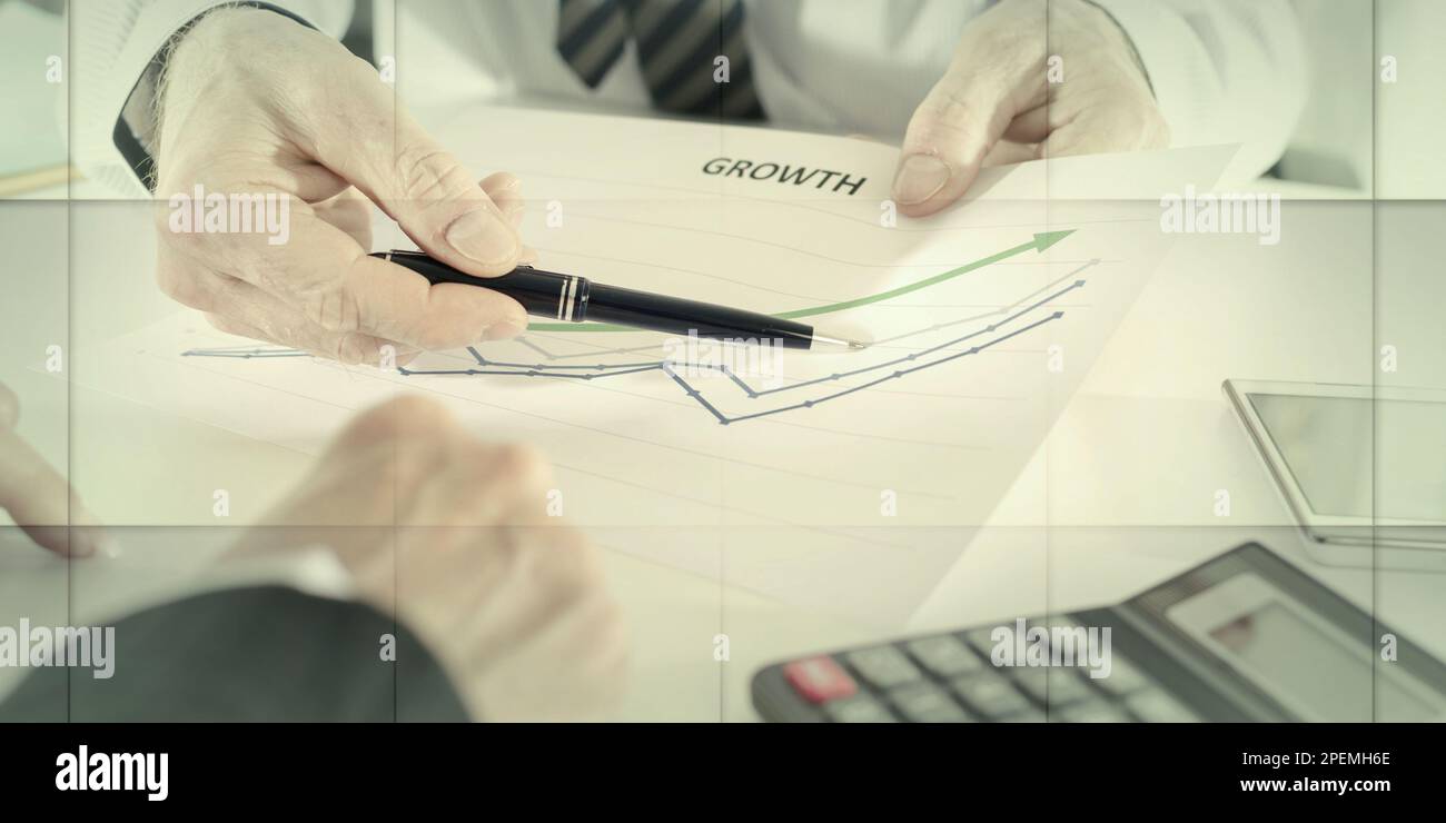 Businessman analyzing sales pattern hi-res stock photography and images ...