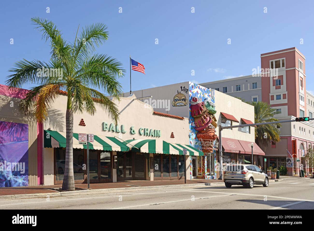 Ball and Chain bar and music venue in Little Havana. Miami, Florida