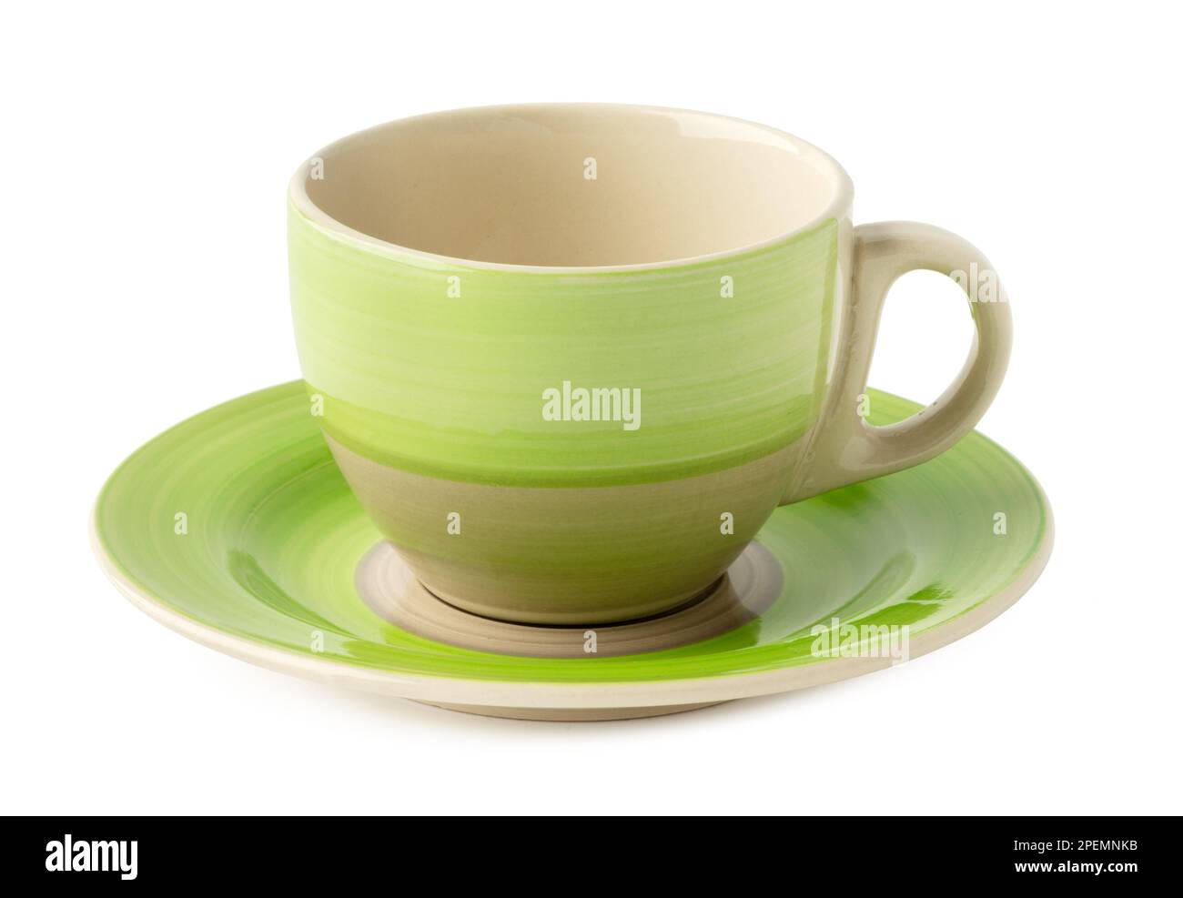 Ceramic cup and saucer isolated on white Stock Photo Alamy