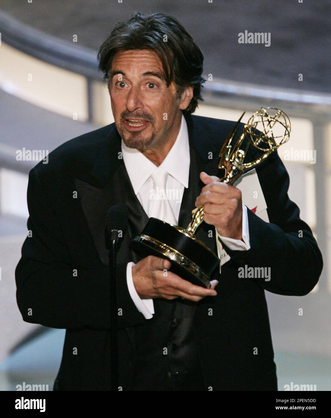 Al Pacino accepts the award for outstanding lead actor in a miniseries