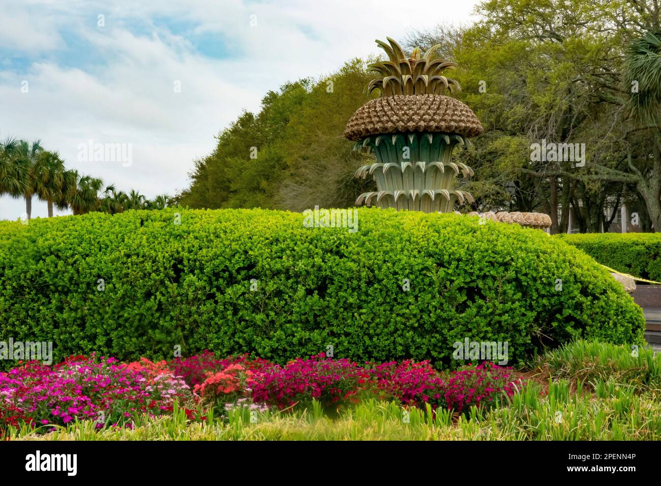 The Pineapple Fountain at Joe Riley Waterfront Park, Charleston, South