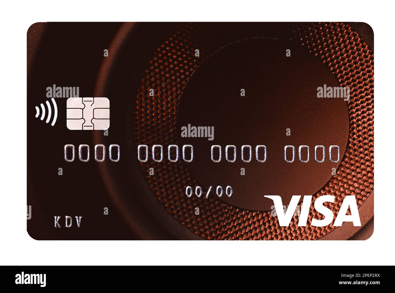 Kyiv, Ukraine -April 10, 2021: Visa card closeup for design purpose Stock Photo