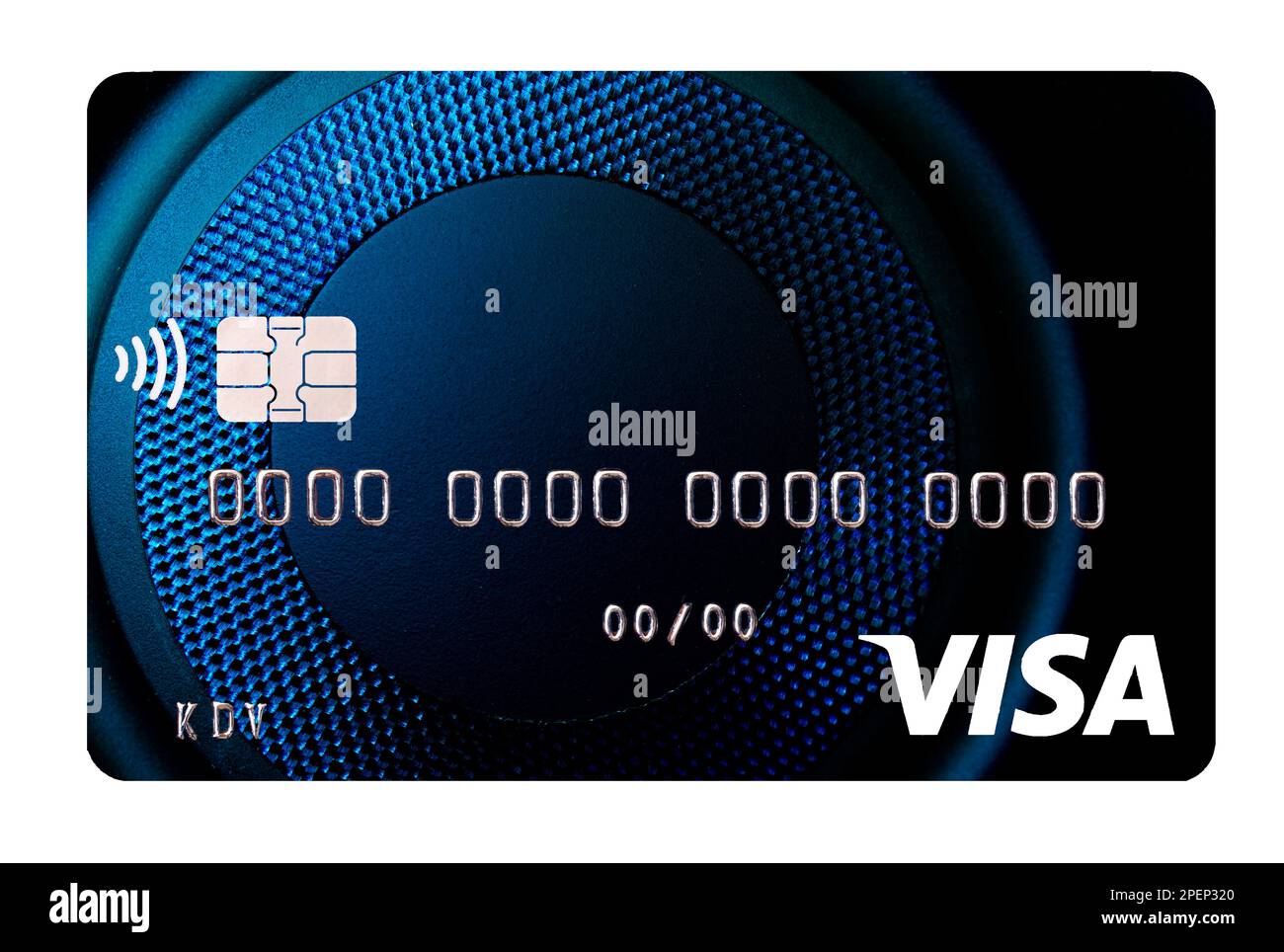 Kyiv, Ukraine -April 10, 2021: Visa card closeup for design purpose Stock Photo