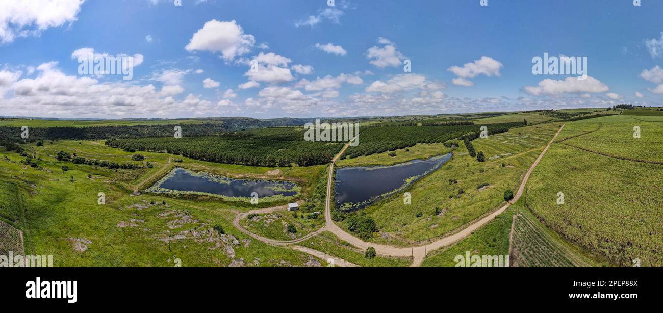 Drone view at Oribi gorge near Port Shepstone on South Africa Stock ...