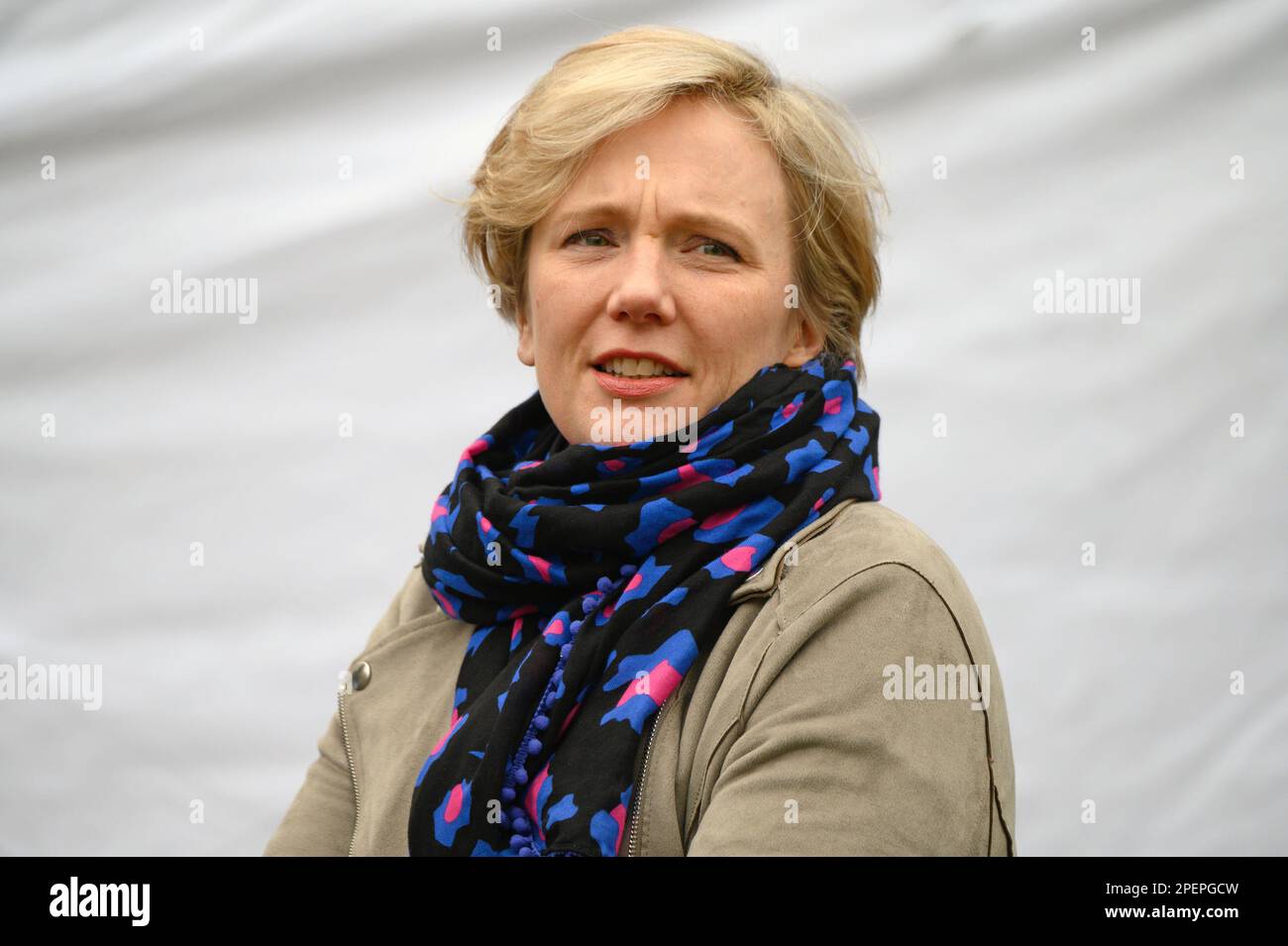Stella Creasy MP (Lab Walthamstow) on College Green, Westminster to be