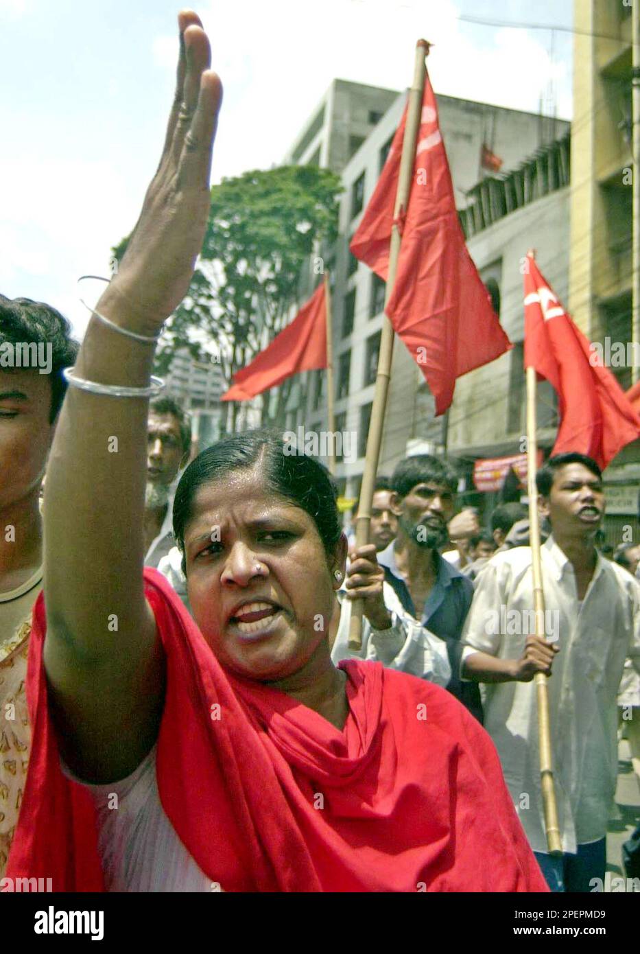 Members Of The Communist Party Of Bangladesh Chant Anti government members-of-the-communist-party-of-bangladesh-chant-anti-government