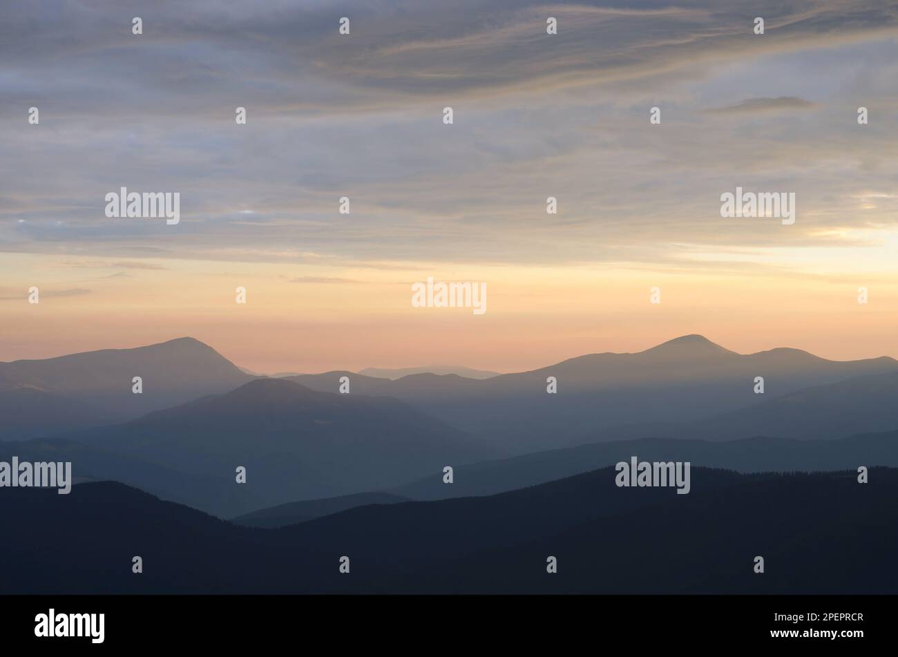 Evening sky landscape view hi-res stock photography and images - Alamy