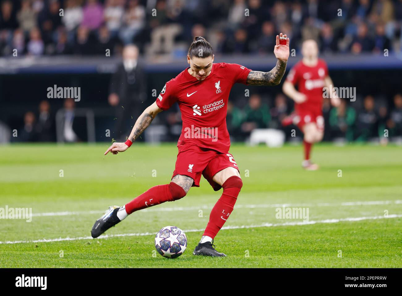 March 2023, Rome, Spain: Darwin Nunez Liverpool during the UEFA Champions League, Round of 16, 2nd leg football match between Real Madrid and FC on March 15, 2023