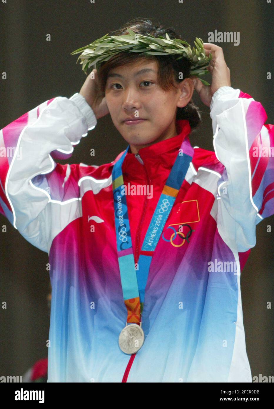 Chiana's Tan Xue sports her silver medal in the Women's Individual