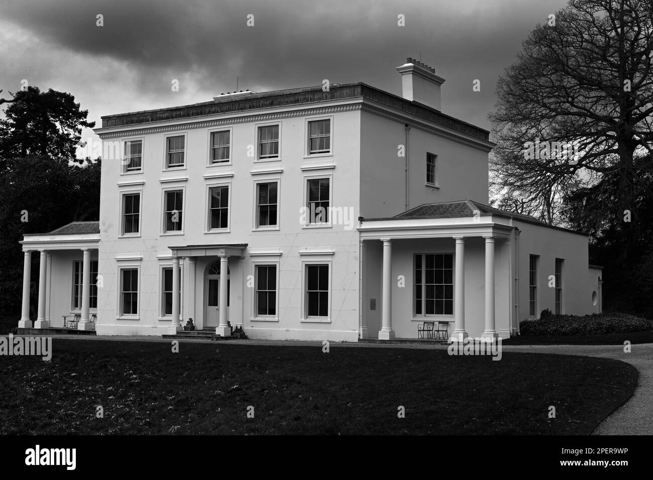 Greenway House the former home of Agatha Christie, River Dart, Glampton, Devon, England, UK. Stock Photo