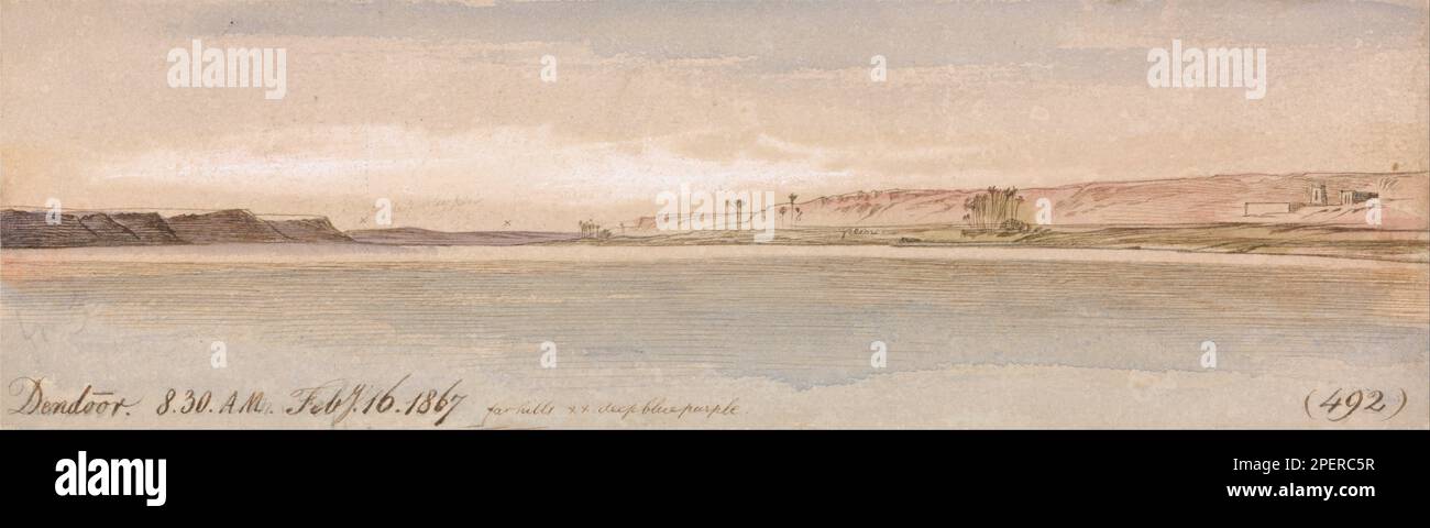 Dendour 1867 by Edward Lear Stock Photo
