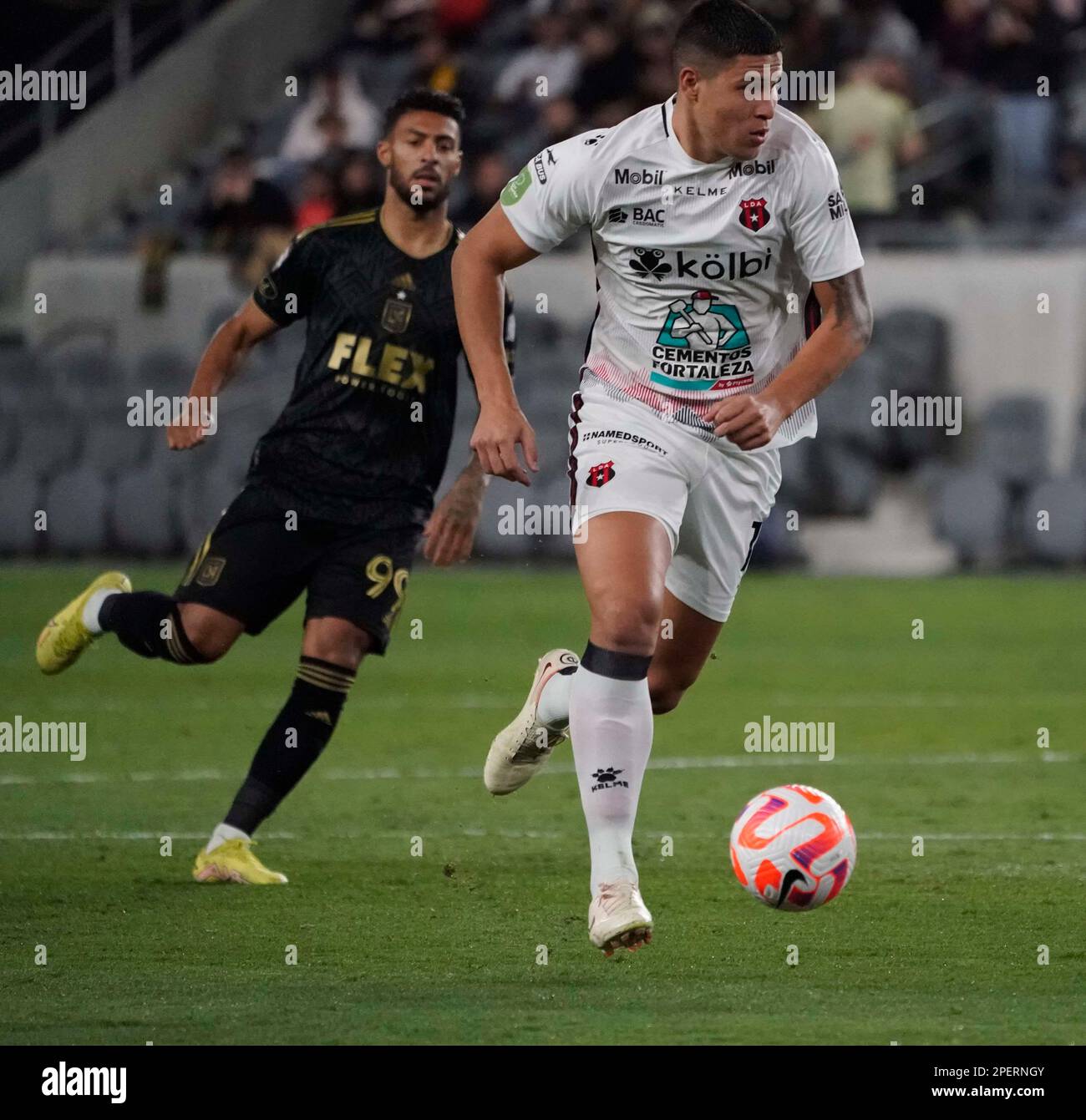 March 15, 2023: Alajuelense 2:1 LAFC, 2023 CONCACAF Champions League round of 16, BOM Stadium, Los Angeles, CA, USA, March 15, 2023. (Credit Image: © Scott Mitchell/ZUMA Press Wire) EDITORIAL USAGE ONLY! Not for Commercial USAGE! Stock Photo