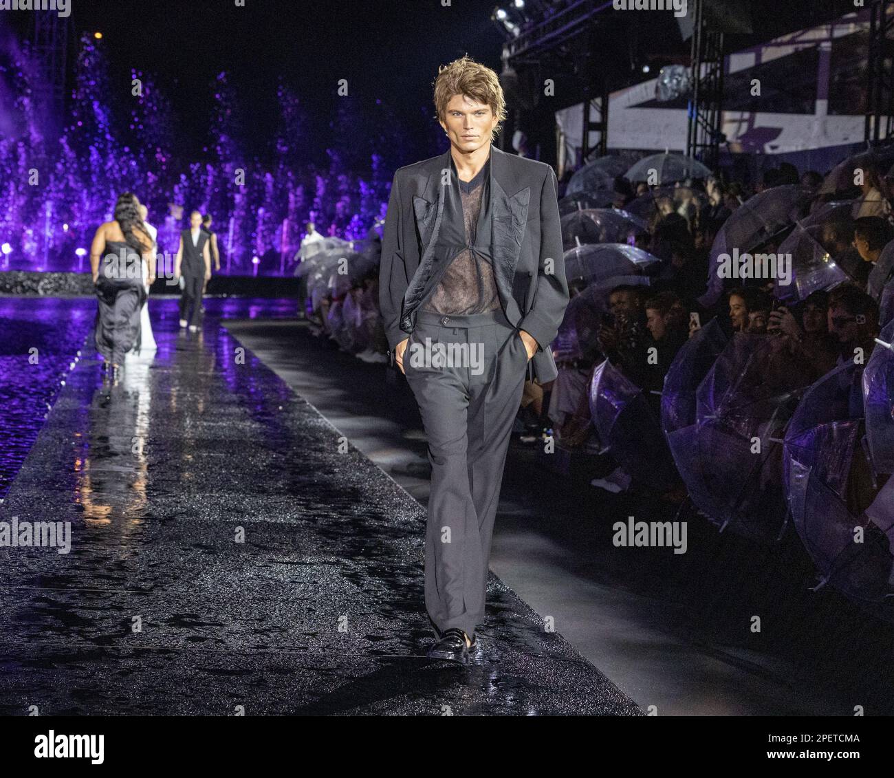 Miami, United States. 15th Mar, 2023. A model walks the runway during ...