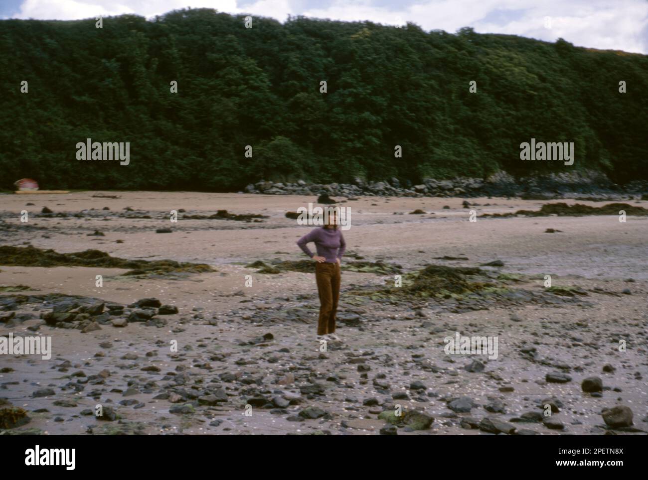 1970s family beach hi-res stock photography and images - Alamy