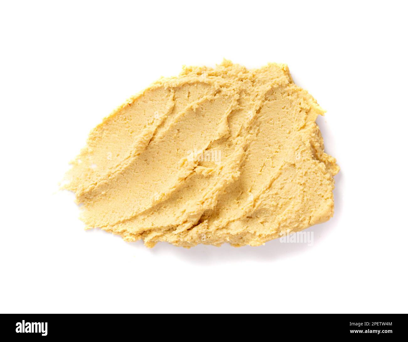 Hummus Smear Isolated, Houmous Dip, Tahini Sauce, Middle Eastern Dip, Hummus Spread on White