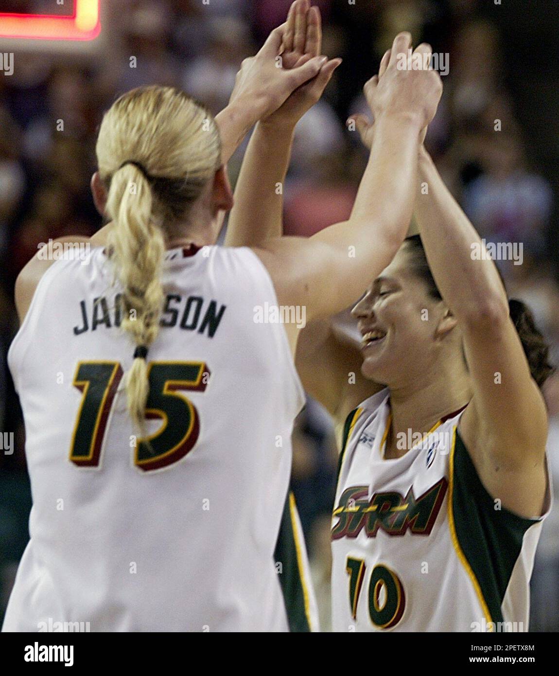 WNBA Sue Bird & Lauren Jackson サイン入り写真 Let's remember when the Seattle Storm drafted Lauren Jackson