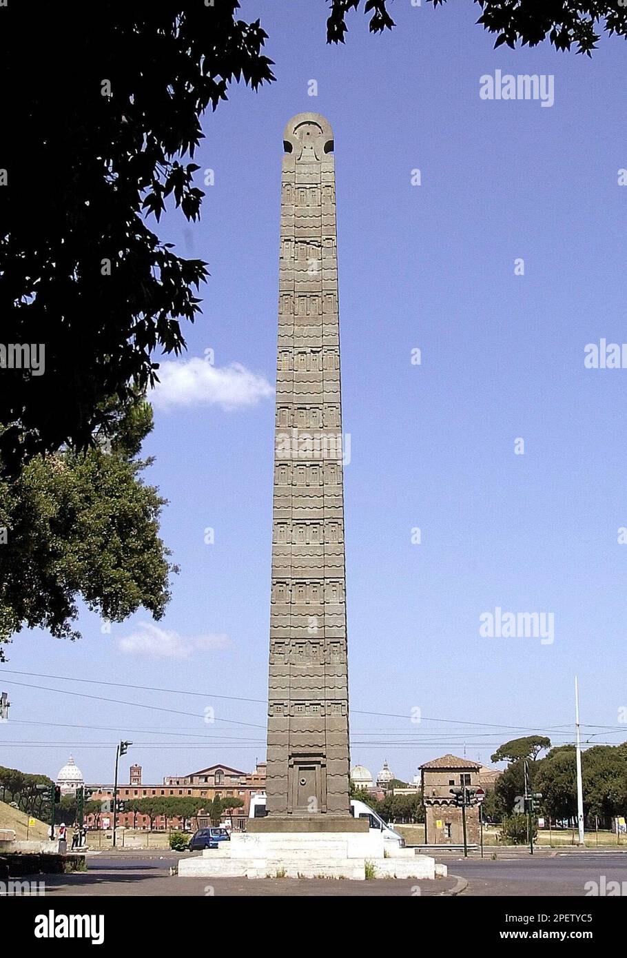 ** FILE ** The 1,700-year-old obelisk of Axum, which was brought to ...