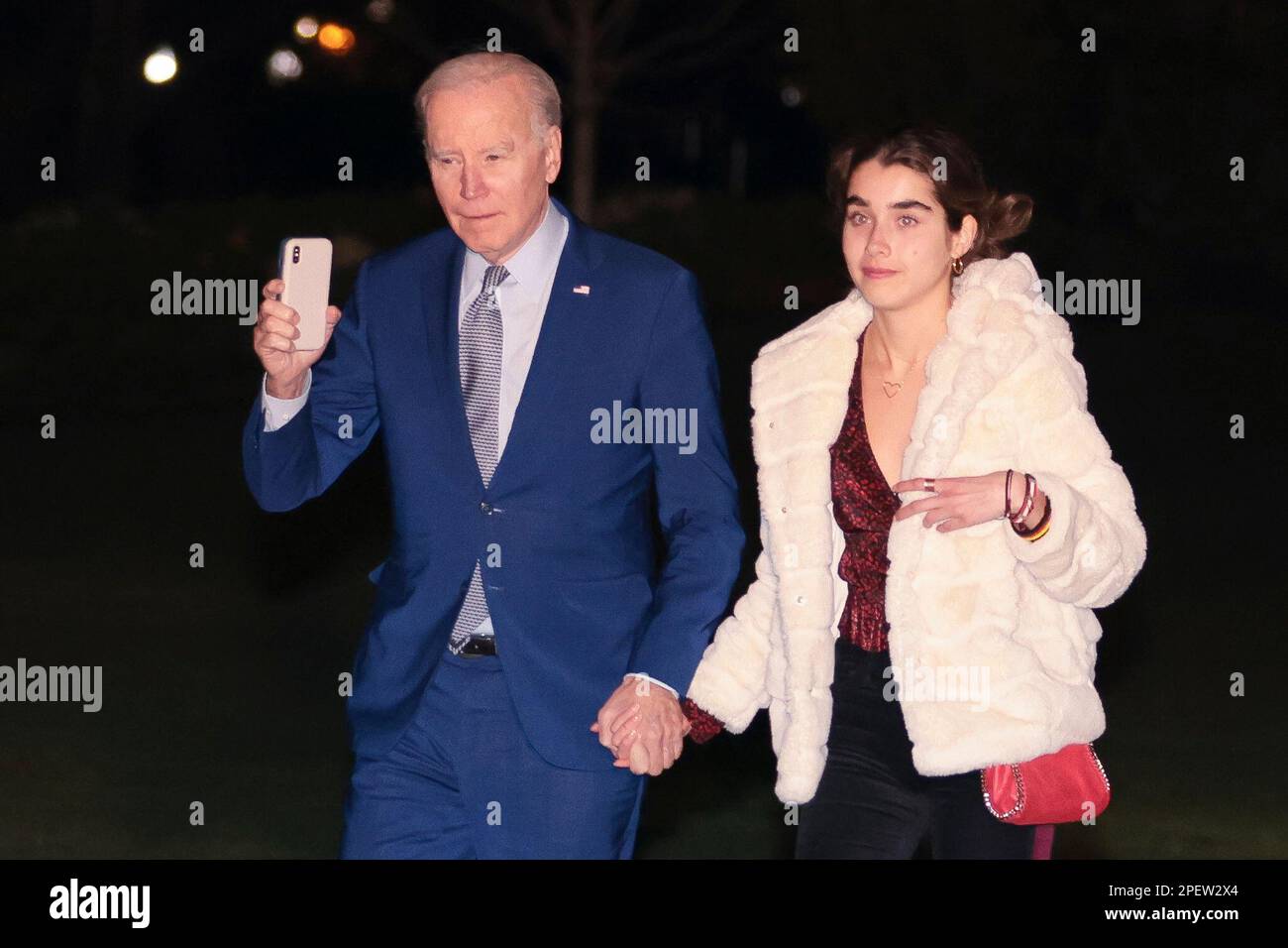 United States President Joe Biden And His Granddaughter Natalie Biden United States President Joe Biden And His Granddaughter Natalie Biden Walk On The South Lawn Of The White House In Washington Dc On March 3 2023 President Biden Arrives From A Trip To Las Vegas Nevada Credit Oliver Contreraspool Via Cnp Mediapunch 2PEW2X4
