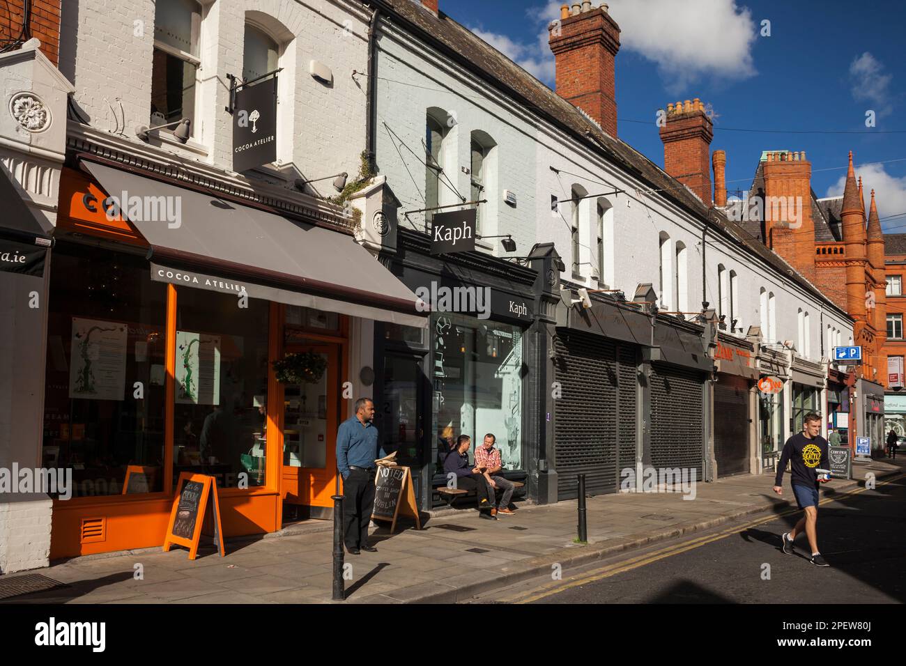 City daily life in Dublin Stock Photo