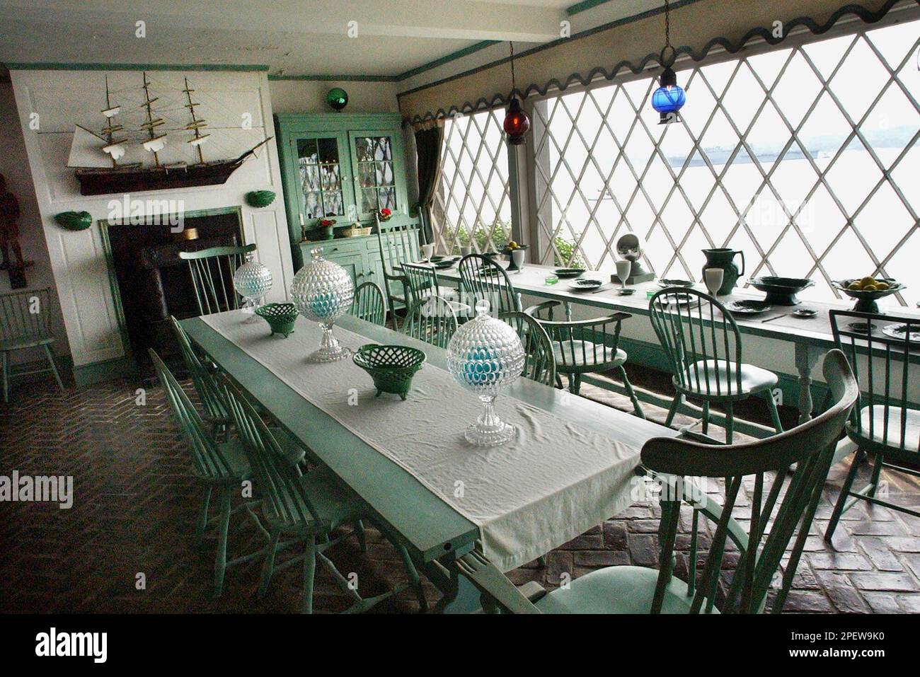 The Golden Step dining room at Beauport, the SleeperMcCann House is shown in this June 25, 2004