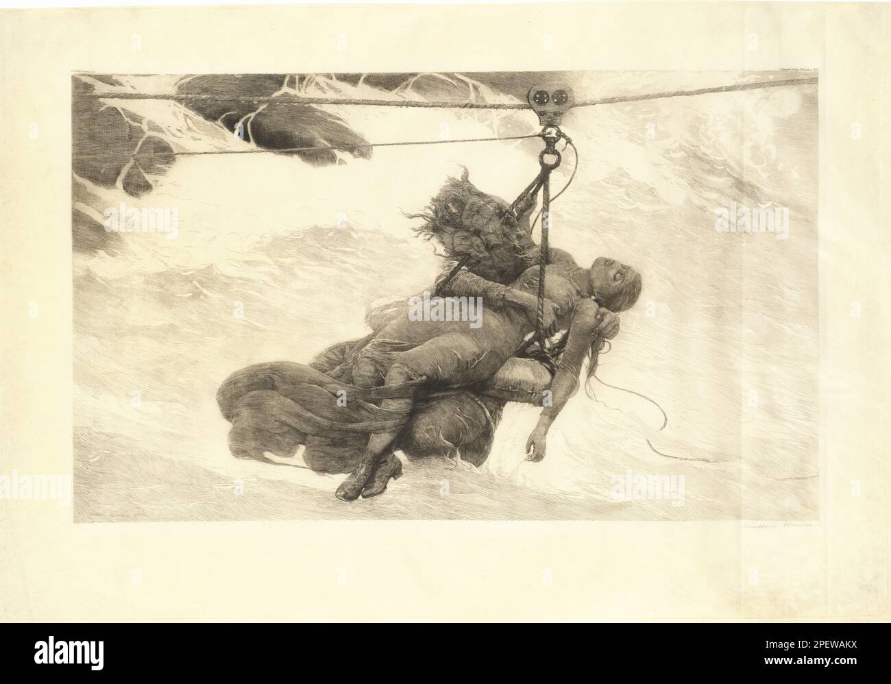 The Signal of Distress, 1891 by Winslow Homer Stock Photo - Alamy