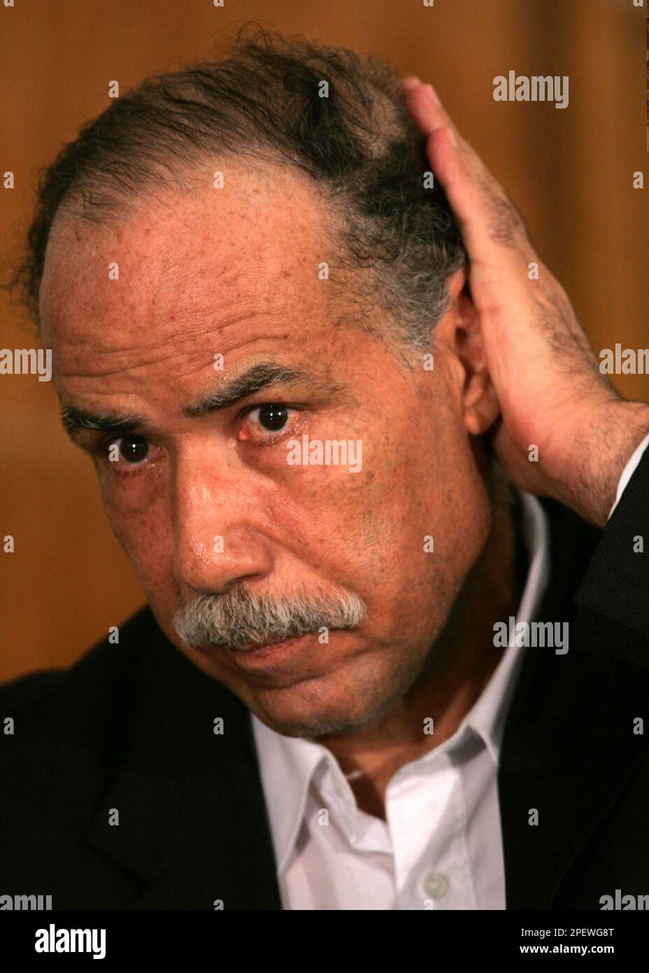In this image cleared by the US military, Barzan Ibrahim alHassan alTikriti; presidential