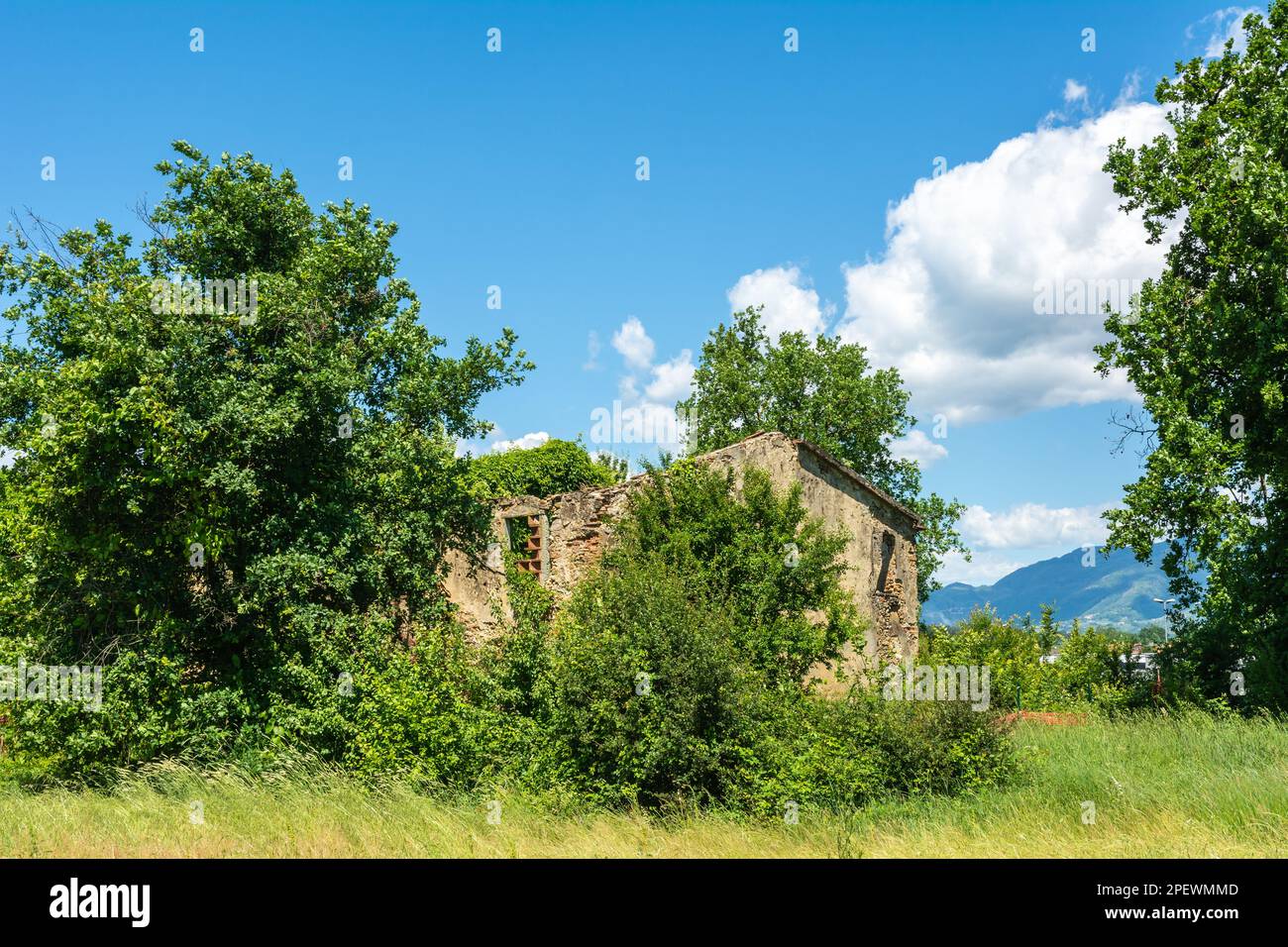 Abandoned building along road hi-res stock photography and images - Alamy