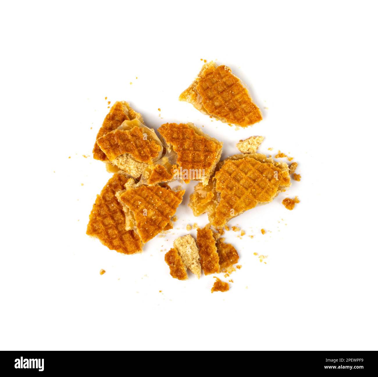 Dutch Waffles, Broken Stroopwafel Cookies, Caramel Waffle, Thin Toffee