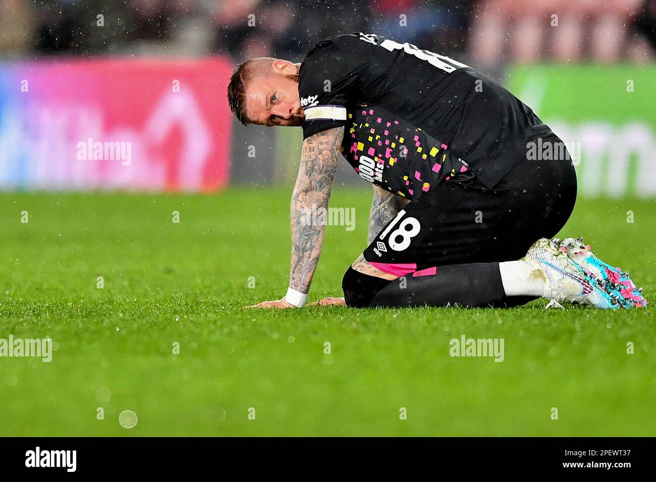 Pontus Jansson of Brentford - Southampton v Brentford, Premier League, St Mary's Stadium, Southampton, UK - 15th March 2023  Editorial Use Only - DataCo restrictions apply Stock Photo