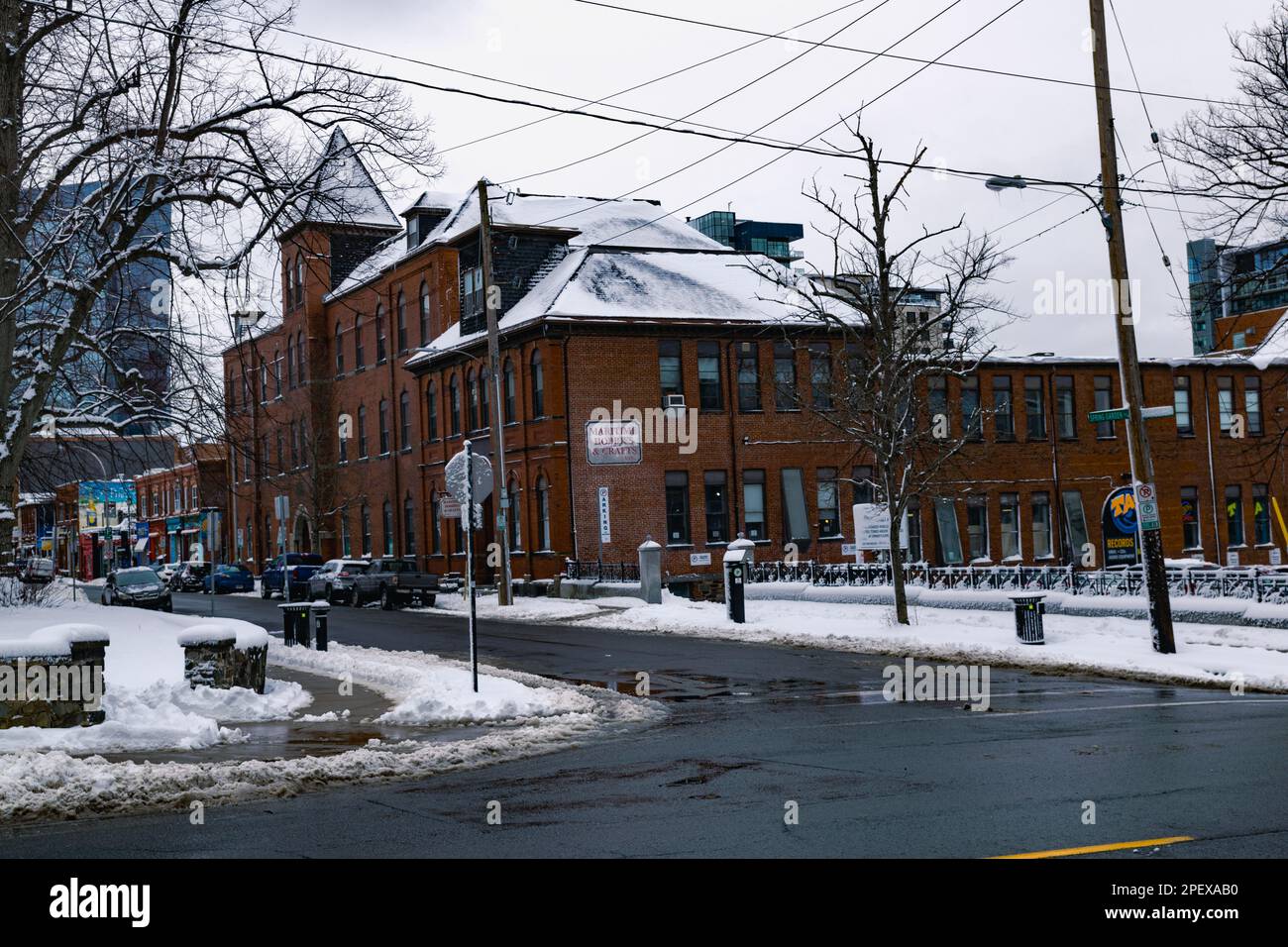 Maritime Hobbies & Crafts Ltd the Former St. Mary's Girls School - Halifax, NS Stock Photo