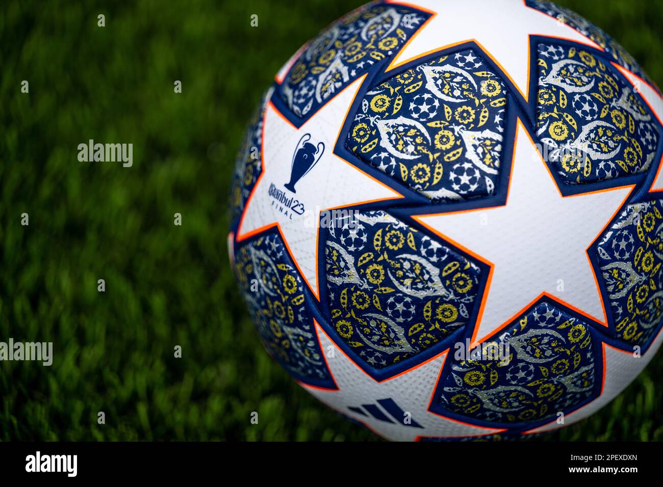 Adidas champions league orange ball hi-res stock photography and images -  Alamy