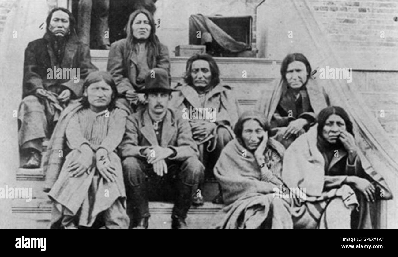 Cheyenne prisoners Stock Photo