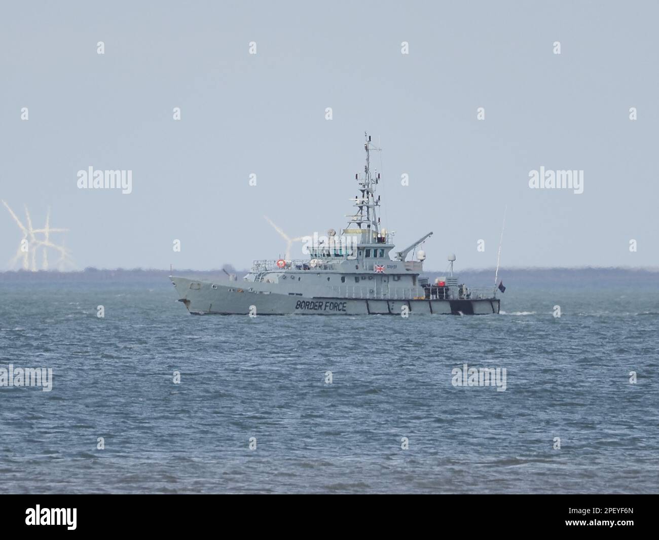 Sheerness Kent UK 16th Mar 2023 Border Force Cutter Seeker Seen   Sheerness Kent Uk 16th Mar 2023 Border Force Cutter Seeker Seen Passing Sheerness In Kent This Afternoon The Uk Gov Has Announced An 11 Billion Increase In Defence Spending Until 2028 Credit James Bellalamy Live News 2PEYF6N 