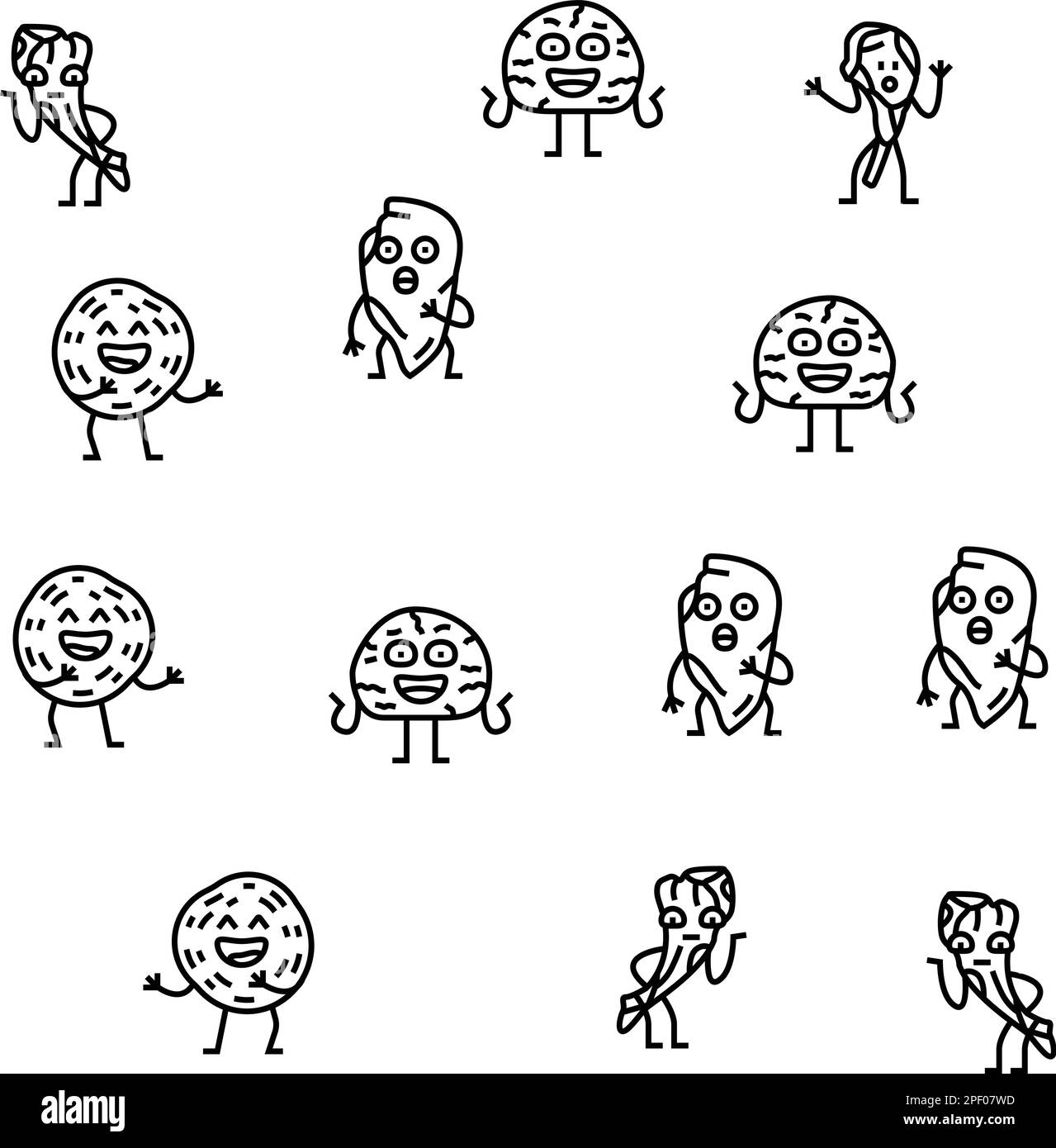 meat character beef food funny vector seamless pattern Stock Vector ...