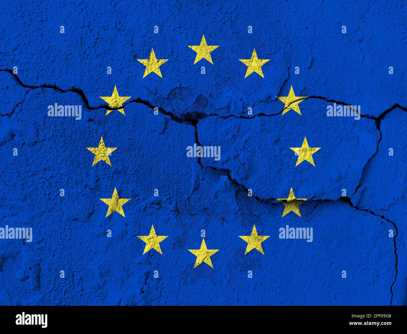 Flag europe on a wall with cracks hires stock photography and images Alamy