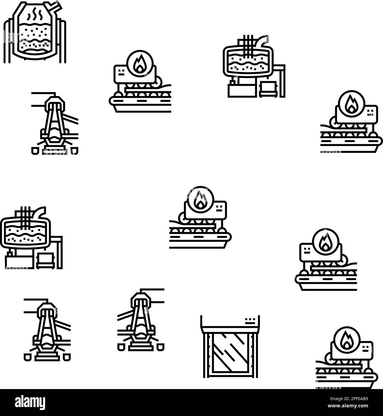 steel production industry metal vector seamless pattern Stock Vector ...
