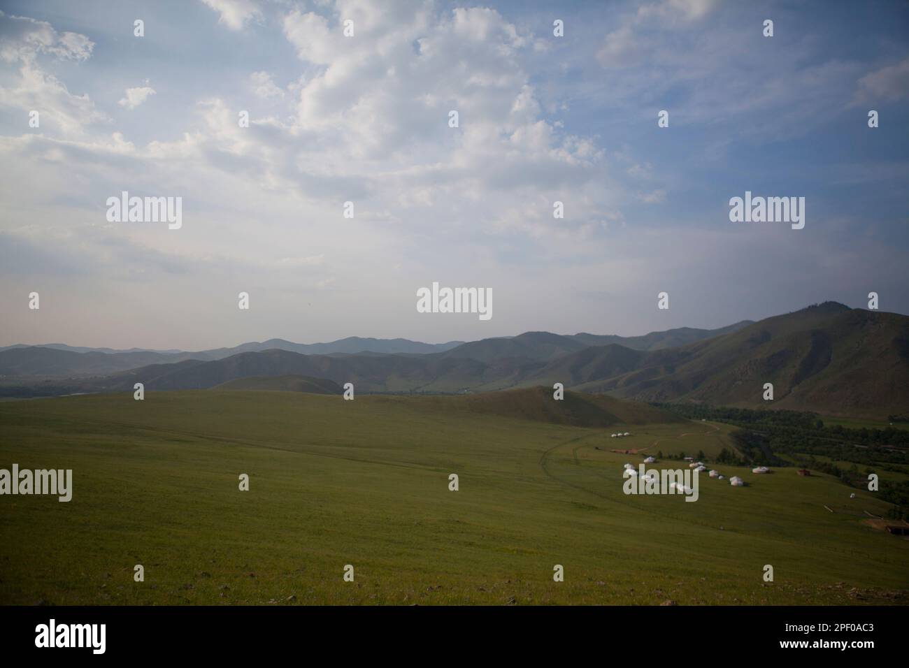 Yurts in the Mongolian countryside Stock Photo - Alamy
