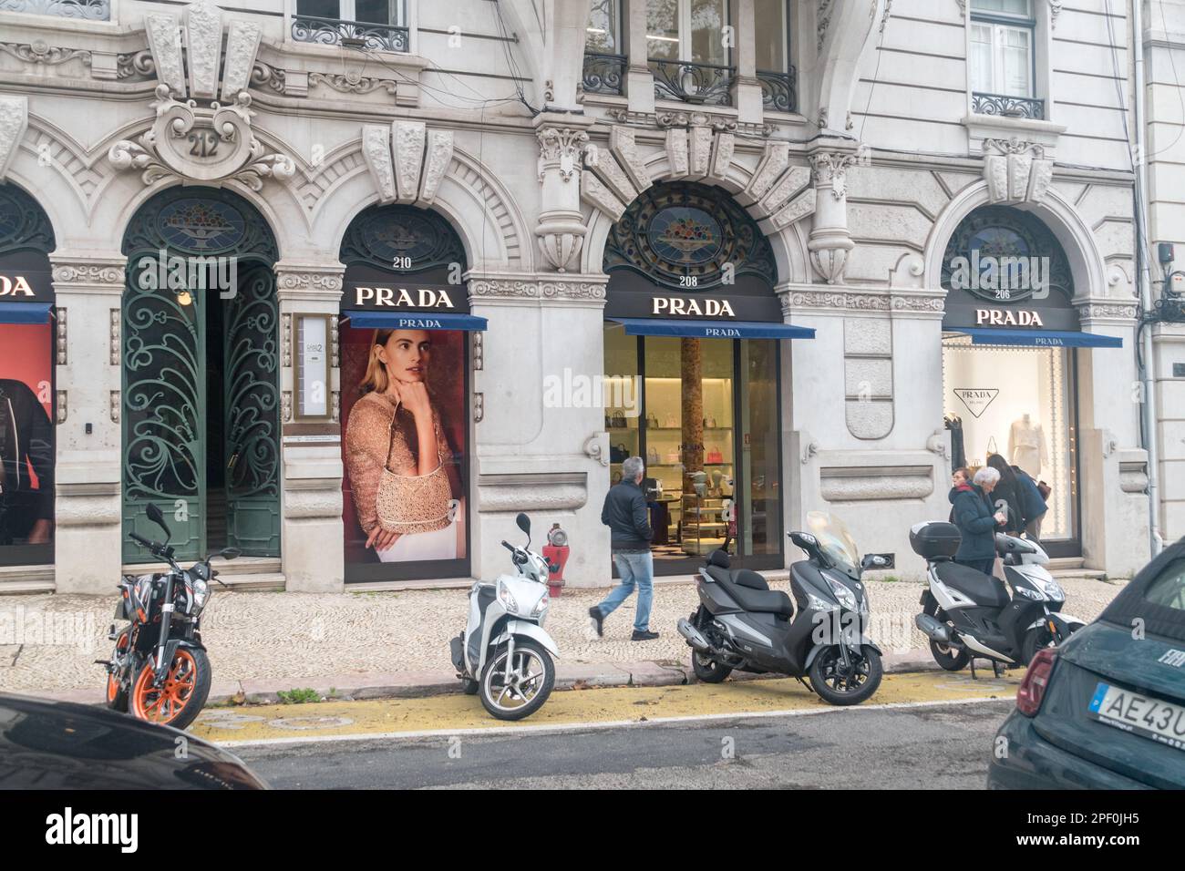 Lisbon, Portugal - December 5, 2022: Prada fashion store Stock Photo - Alamy