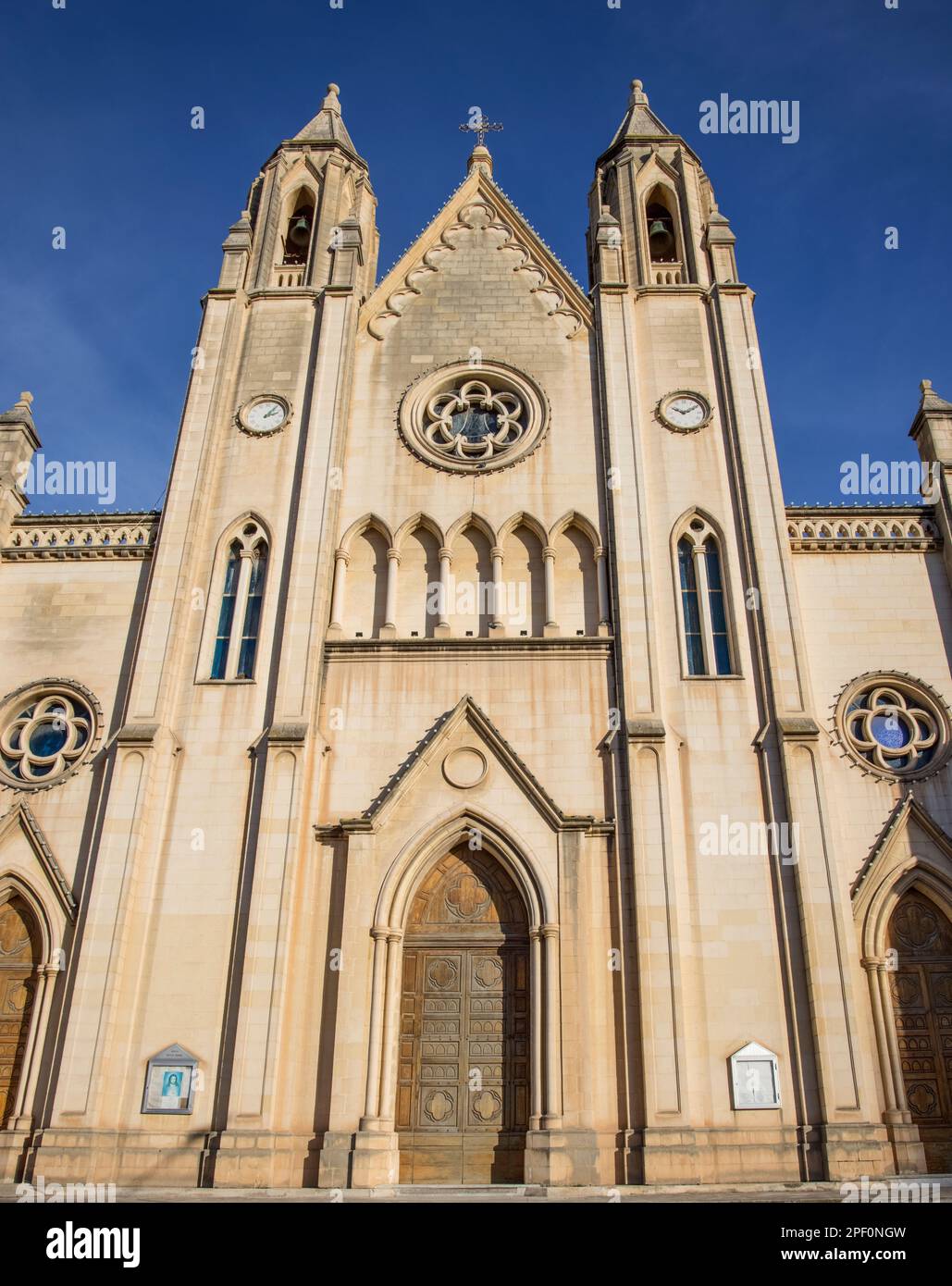 balluta parish church in balluta bay malta Stock Photo