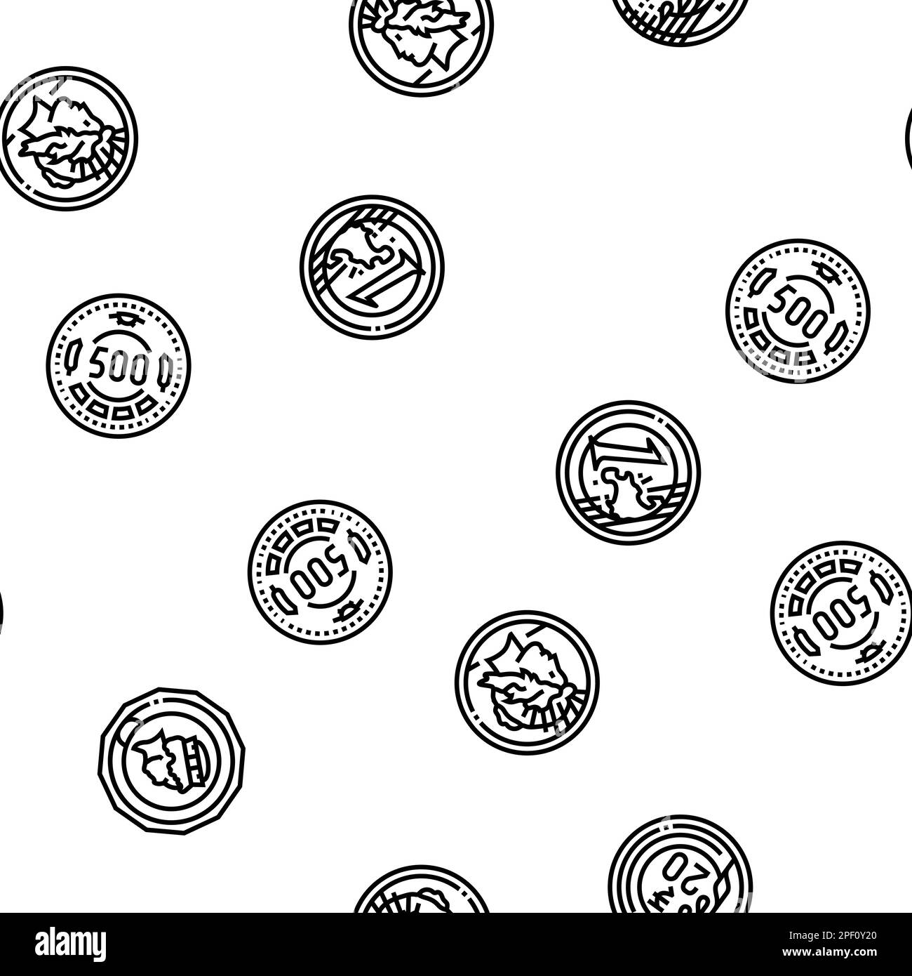 coin gold money cash bank vector seamless pattern Stock Vector Image ...
