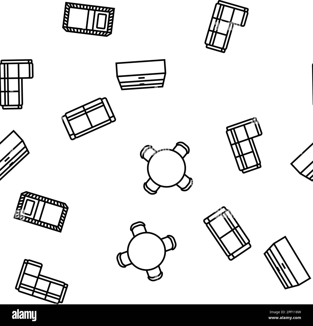 furniture vector plan