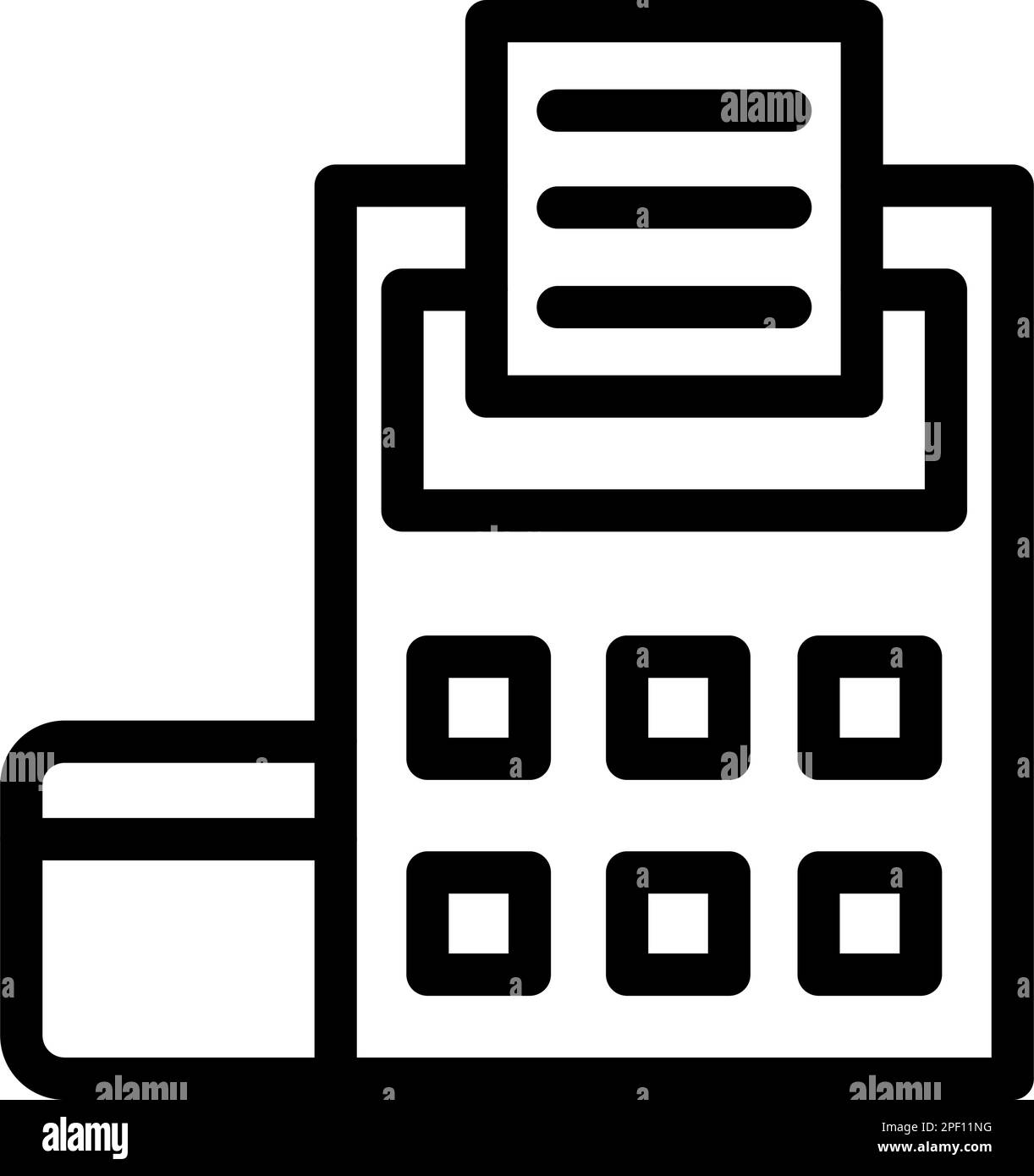 Edc Vector Thick Line Icon For Personal And Commercial Use. Stock Vector