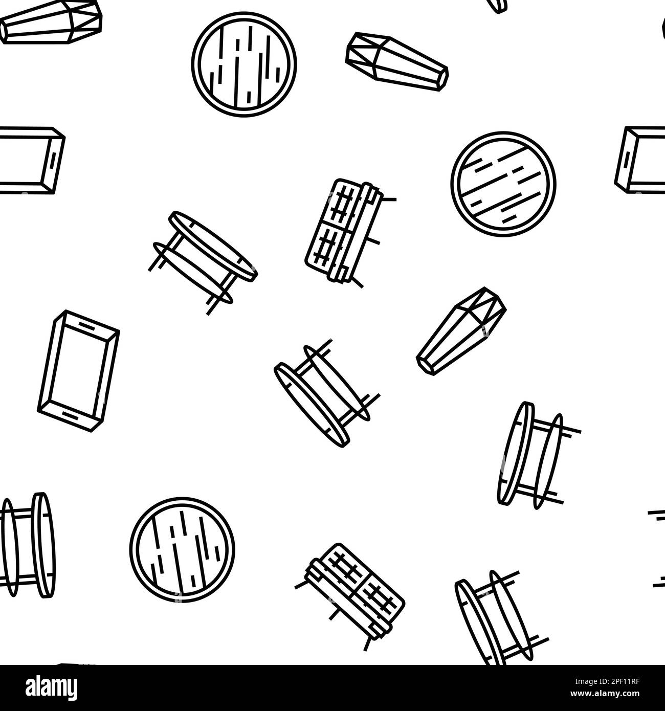 living room modern home furniture vector seamless pattern Stock Vector ...