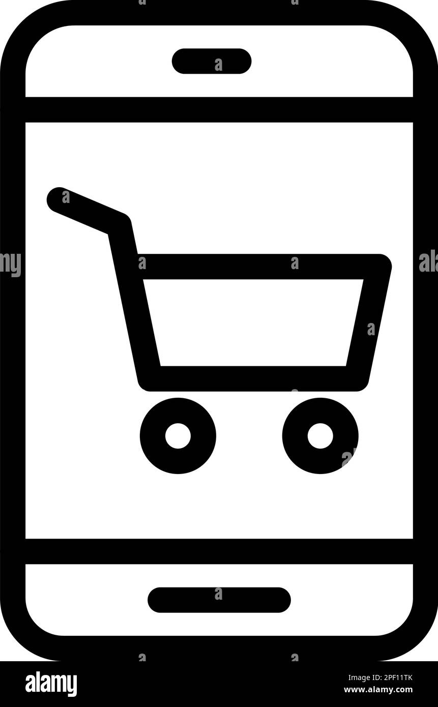 Ecommerce Vector Thick Line Icon For Personal And Commercial Use. Stock Vector