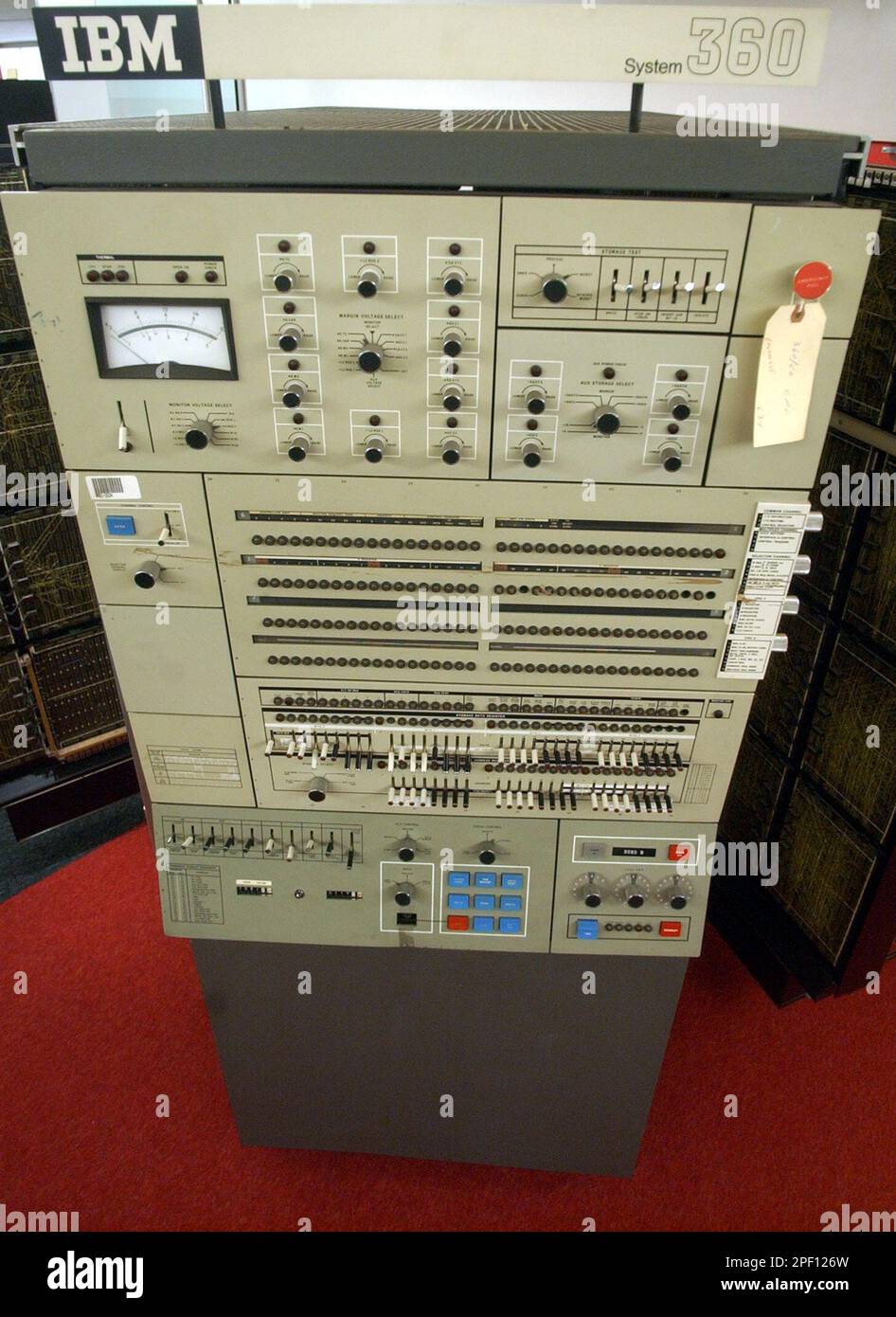 This IBM 360 mainframe was taken from storage and put on display at IBM ...