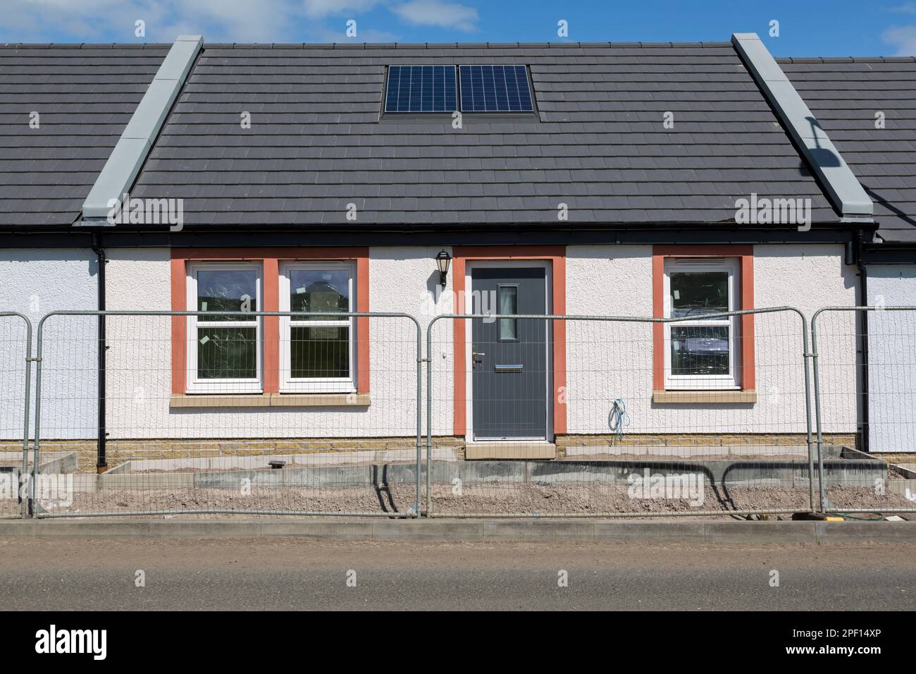 New homes by North Ayrshire Council, Harbourside, Irvine, North Ayrshire, Scotland, UK Stock