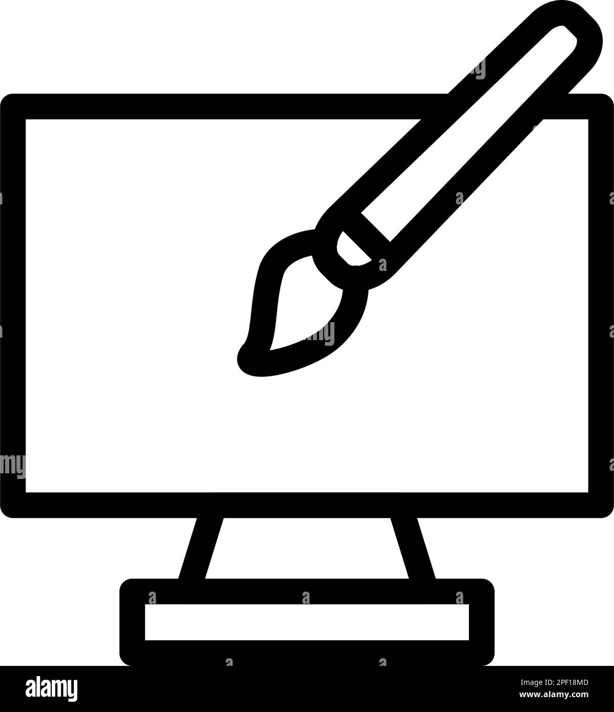 Design Vector Thick Line Icon For Personal And Commercial Use. Stock Vector