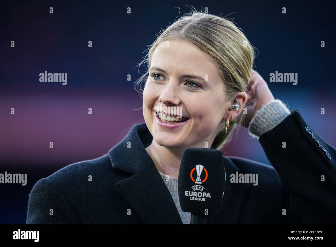 Rotterdam - Noa Vahle during the match between Feyenoord v Shakhtar Donetsk at Stadion Feijenoord De Kuip on 16 March 2023 in Rotterdam, the Netherlands. (Box to Box Pictures/Yannick Verhoeven) Stock Photo